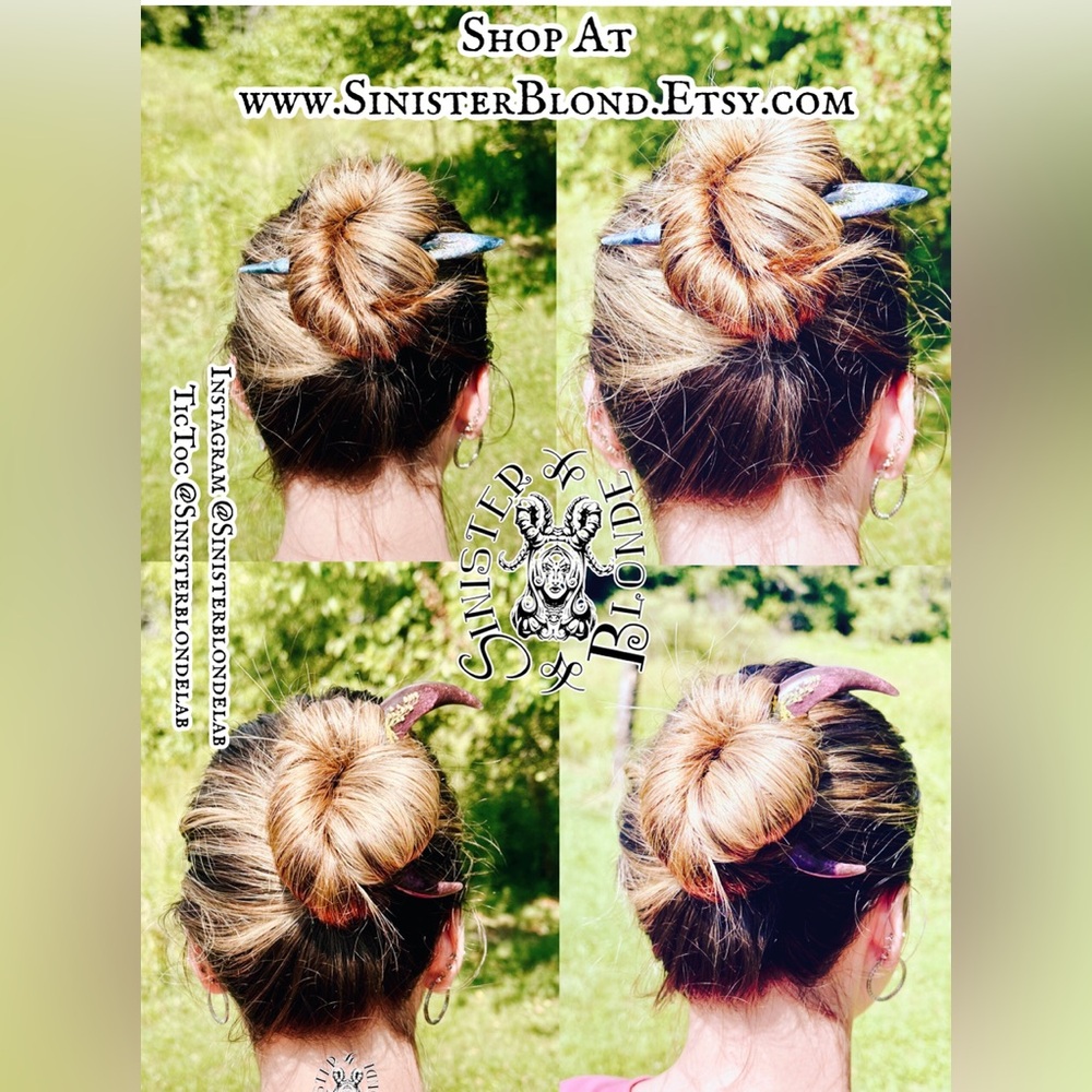 Handmade Crescent Moon Hairpin
